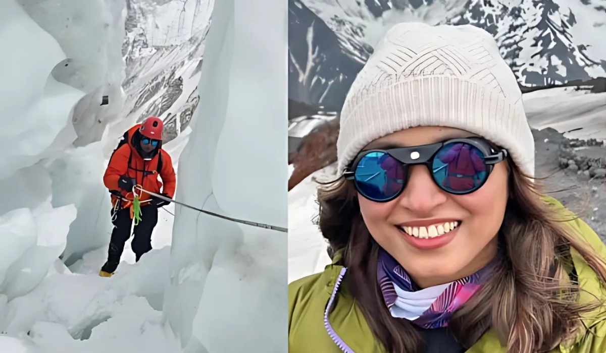 Safrina Latheef Creates History as the First Indian Woman Based in Doha to Conquer mount Everest
